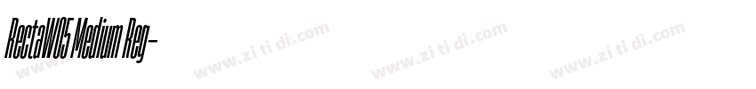 RectaW05 Medium Reg字体转换 RectaW05 Medium Reg字体转换